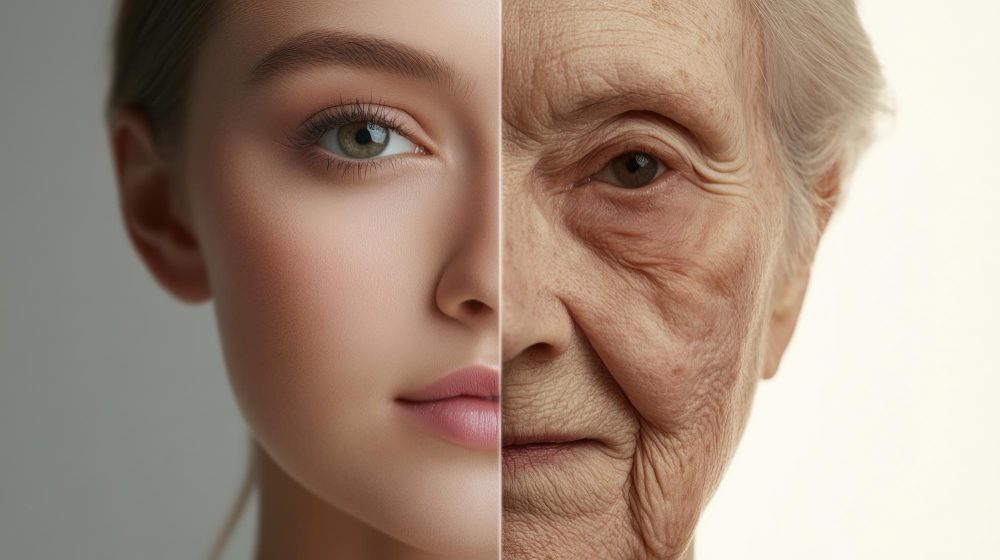 A serene woman with glowing skin reflecting the benefits of Ayurvedic Vayasthapana treatment at drsrvaid.com.